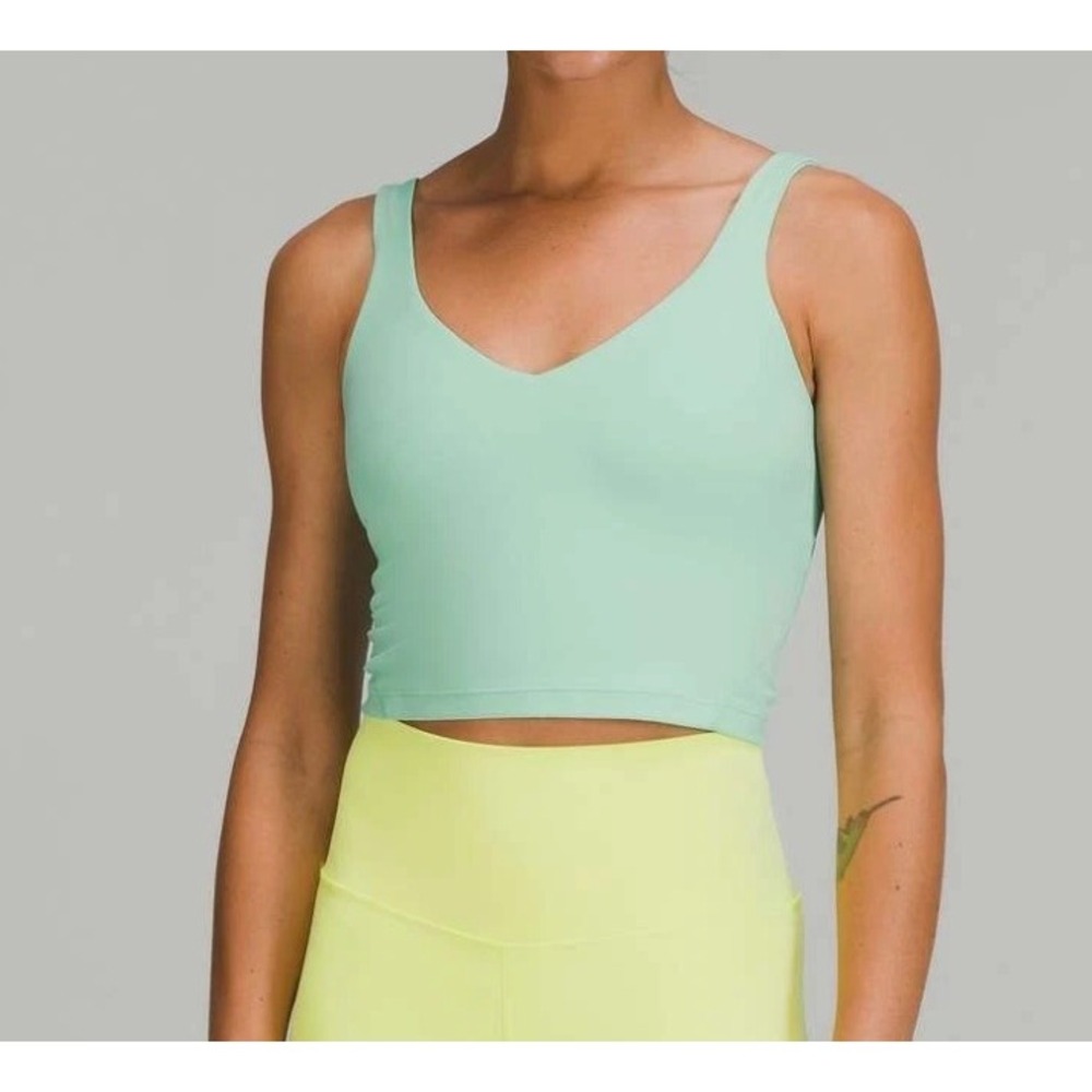 Lululemon Align Tank Top Light Support A/B Cup WLDM Wild Mint Green Size 6
